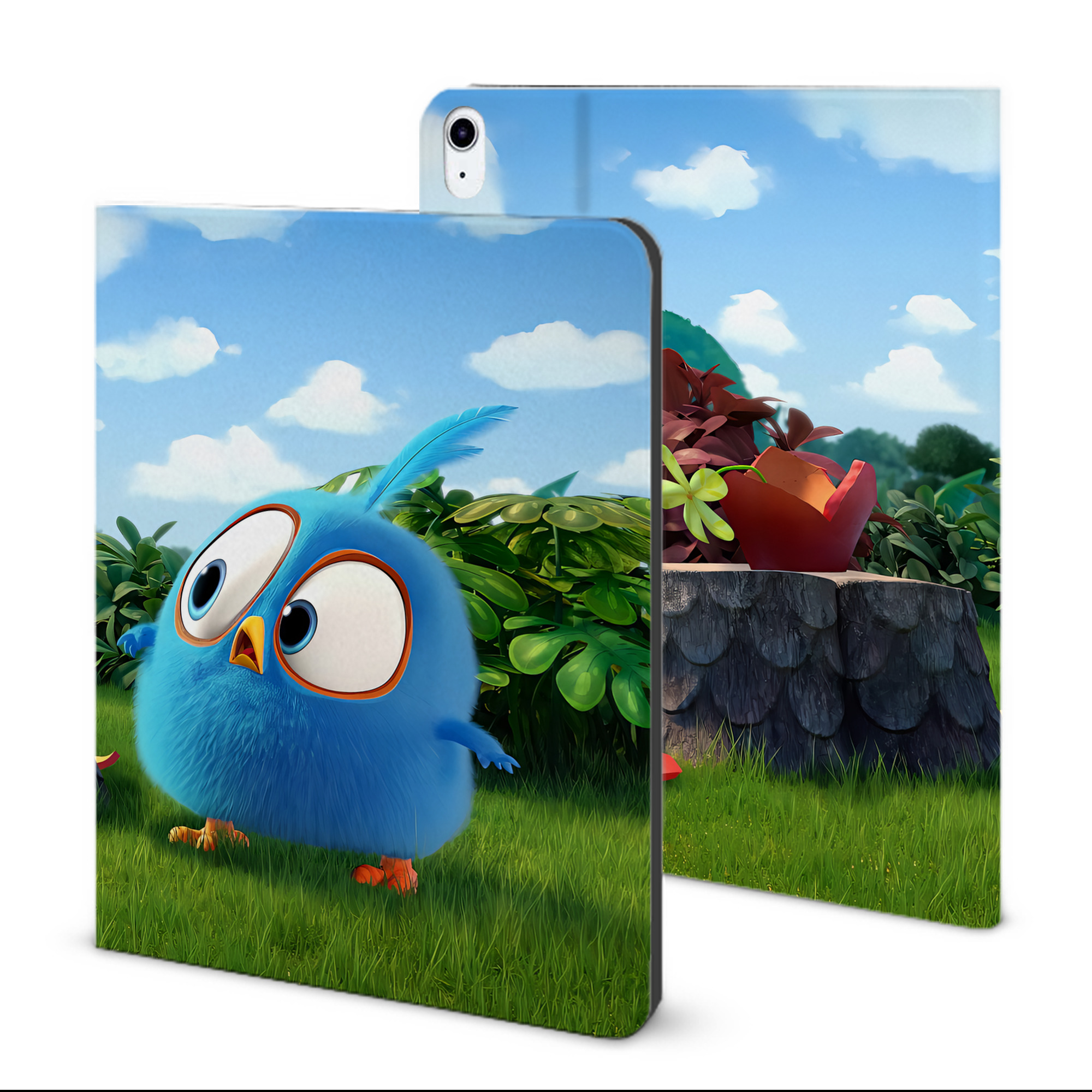 （画像用） Angry Birds アングリーバード IPad ケース ブック型 PUレザー TPU 耐衝撃 軽量 薄型 ペン収納なし 全面保護 IPad 各モデル対応